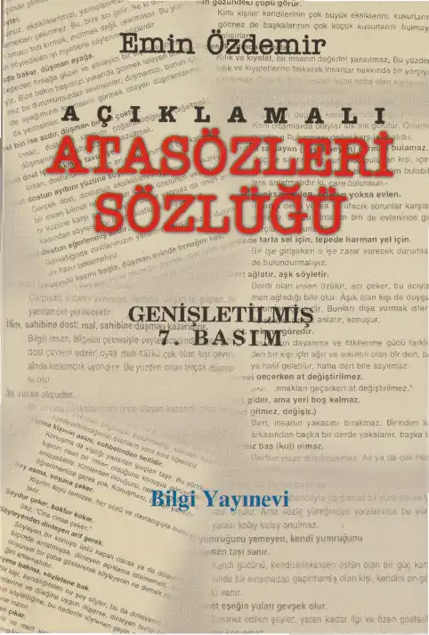 Açıklamalı Atasözleri Sözlüğü — Emin Özdemir