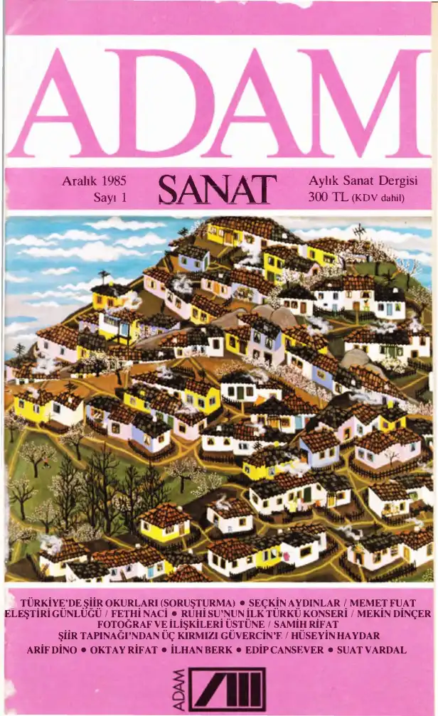 Adam Aylık Sanat Dergisi Sayı 01 Aralık — Bilinmiyor