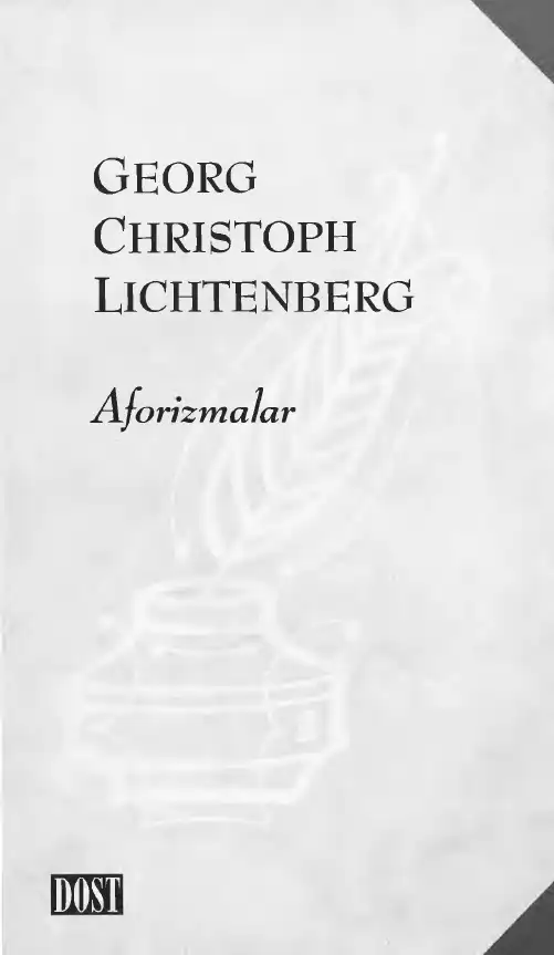 Aforizmalar — Georg Christoph Lichtenberg