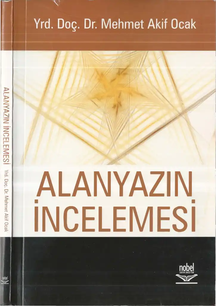 Alanyazın İncelemesi — Mehmet Akif Ocak