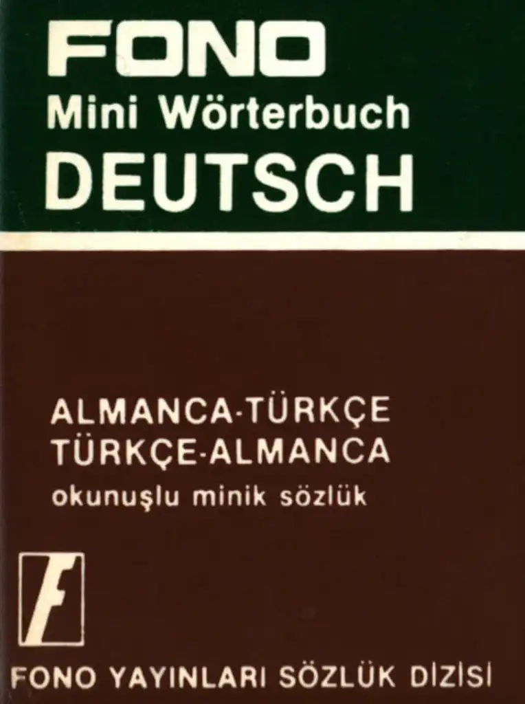 Almanca Türkçe Türkçe Almanca Telaffuzlu Minik Sözlük — Fono