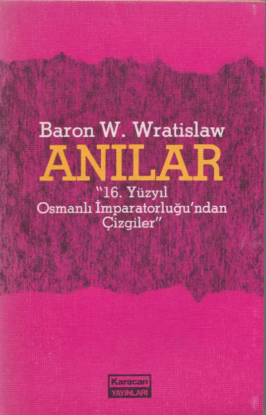 Anılar — Baron Wratislaw