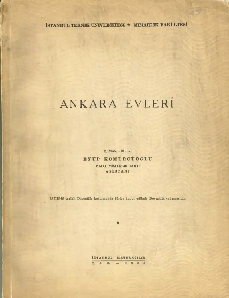 Ankara Evleri — Eyüp Kömürcüoğlu