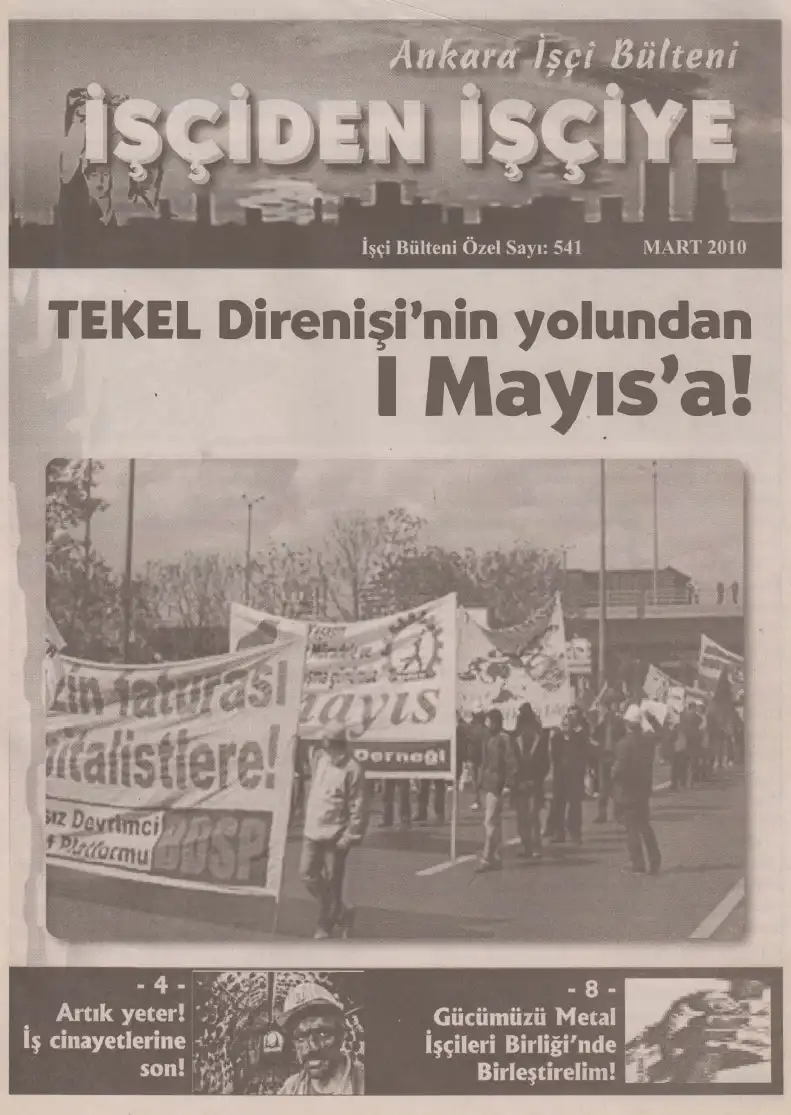 Ankara İşçi Bülteni Özel Sayı 541 Mart — Bilinmiyor