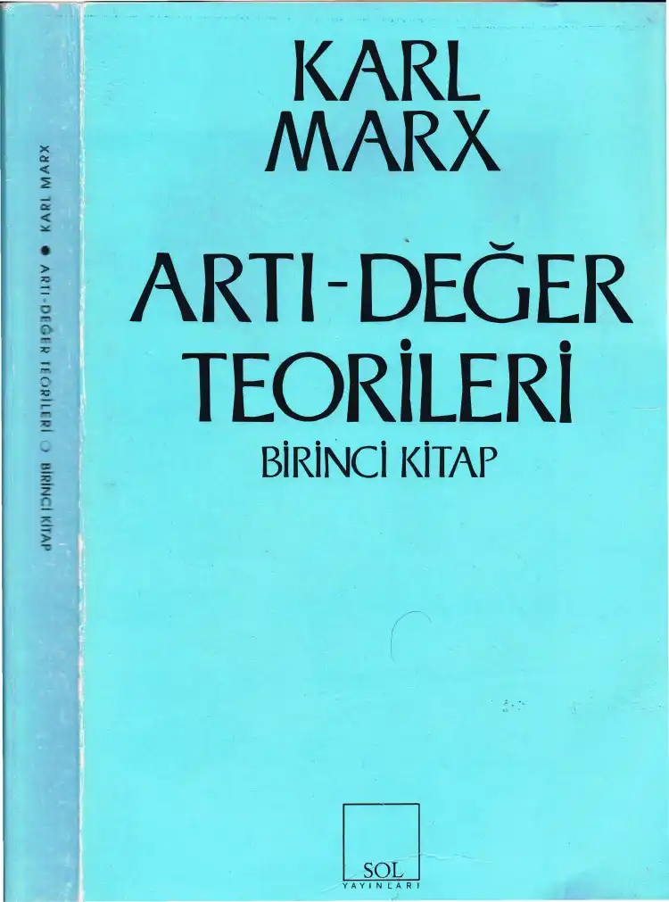 Arti-Deger Teorileri Birinci Kitap — Karl Marx, Friedrich Engels
