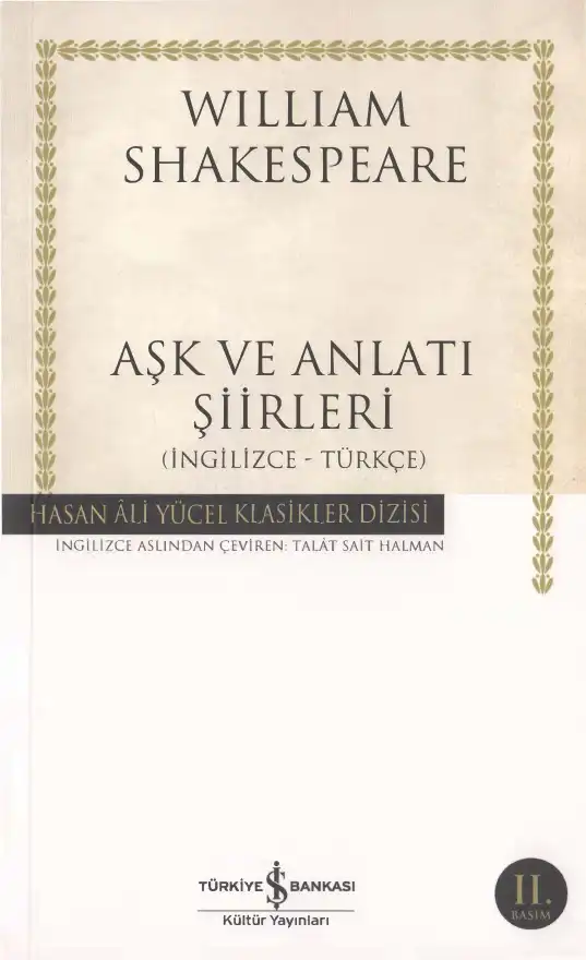 Aşk Ve Anlatı Şiirleri — William Shakespeare