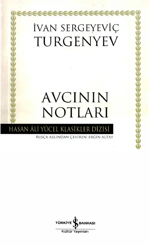 Avcının Notları — İvan Sergeyeviç Turgenyev