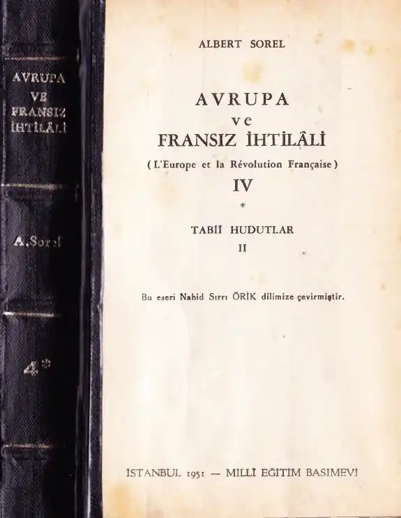 Avrupa ve Fransız İhtilali Cilt 4 — Albert Sorel