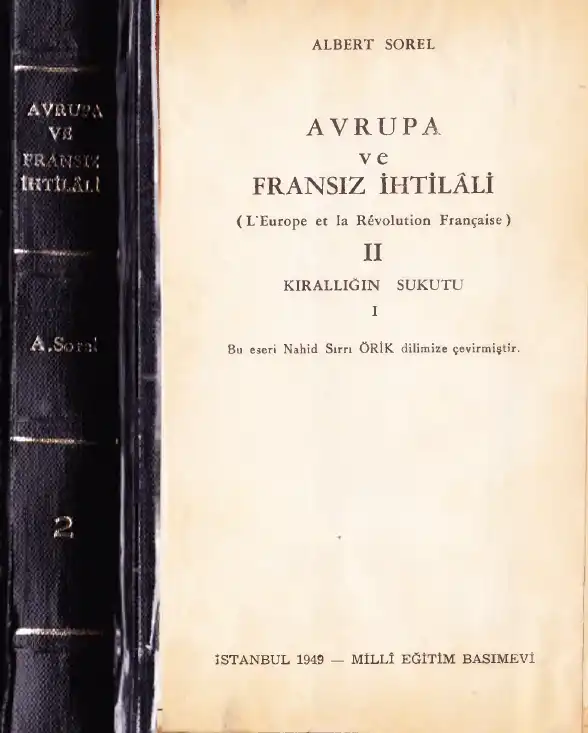 Avrupa ve Fransız İhtilali II: Kırallığın Sukutu — Albert Sorel