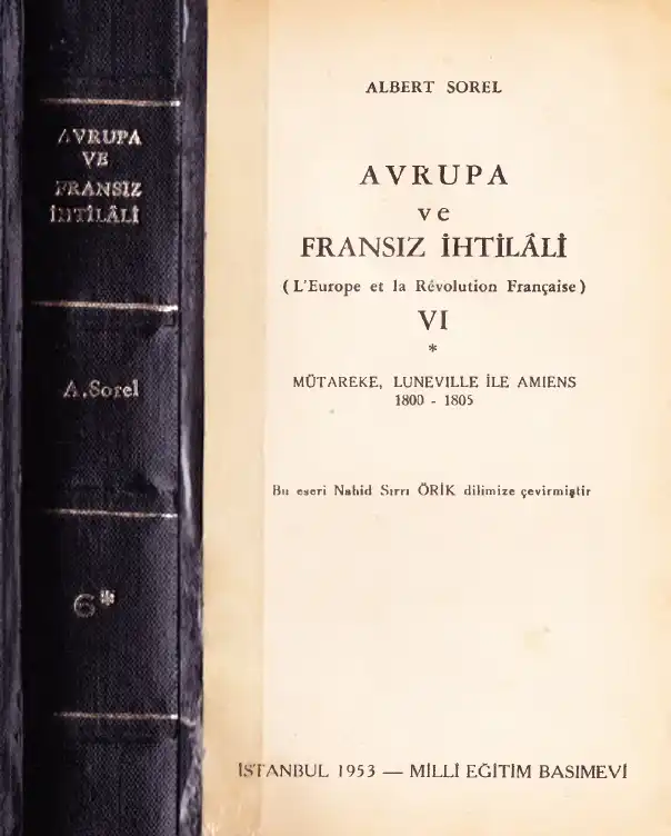 Avrupa ve Fransız İhtilali VI — Albert Sorel