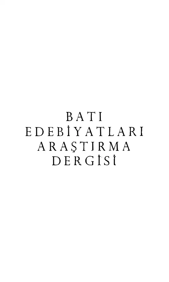 Batı Edebiyatları Araştırma Dergisi Sayı 2 1979 Güz — Bilinmiyor