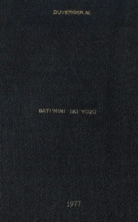 Batının İki Yüzü — Maurice Duverger