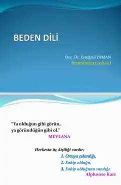 Beden Dili — Ertuğrul Yaman
