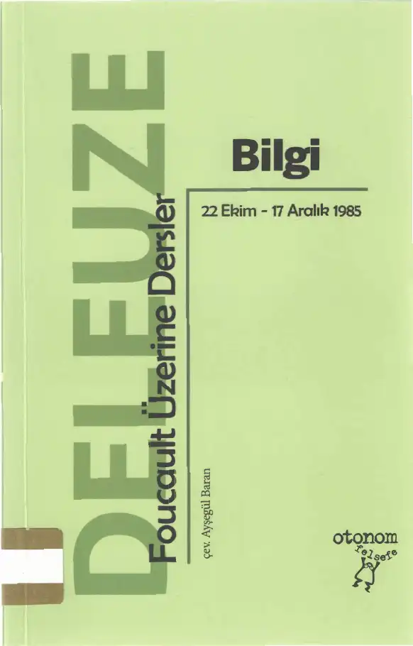 Bilgi — Carmelo Bene, Gilles Deleuze