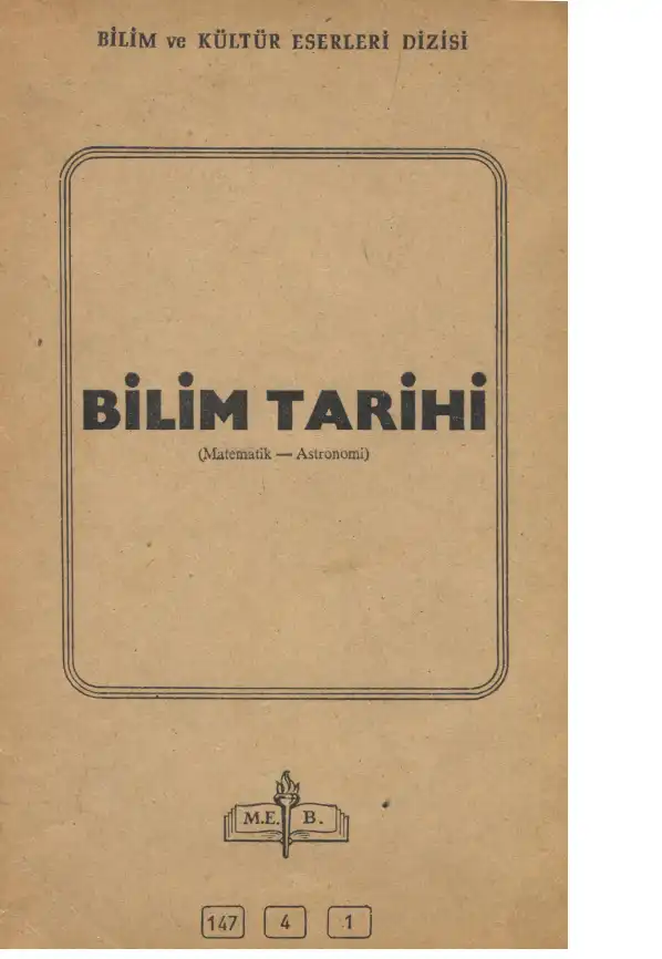 Bilim Tarihi (Matematik-Astronomi) — Celal Saraç