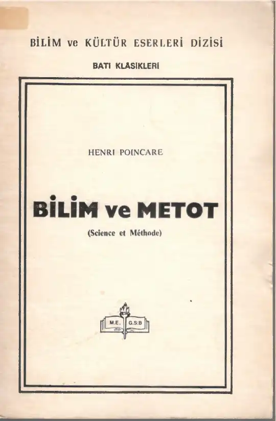 Bilim ve Metot — Henri Poincare
