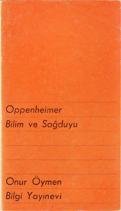 Bilim ve Sağduyu — Onur Öymen