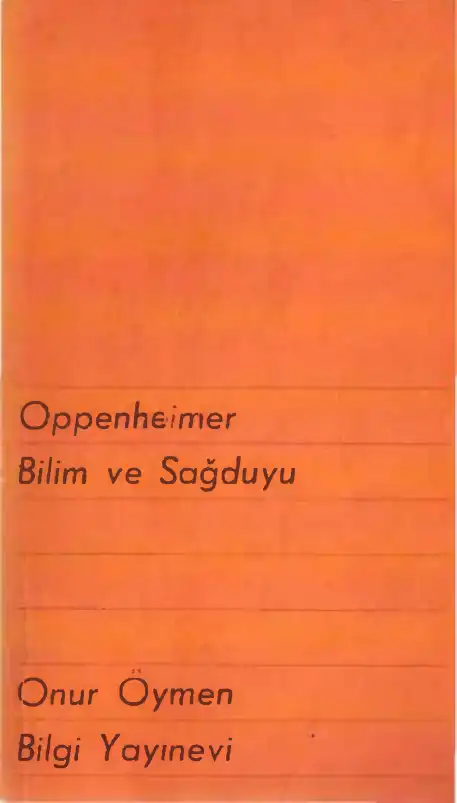Bilim ve Sağduyu — J. Robert Oppenheimer