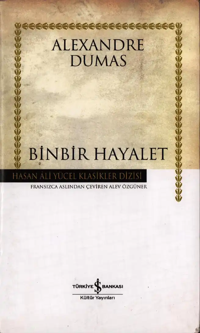 Binbir Hayalet — Alexandre Dumas