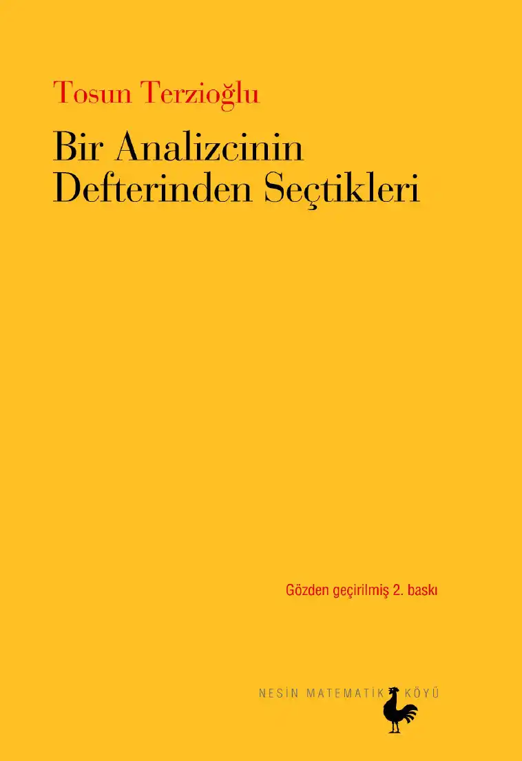 Bir Analizcinin Defterinden Seçtikleri — Tosun Terzioğlu