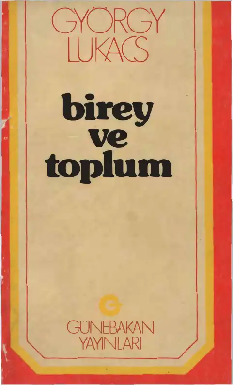 Birey ve Toplum — György Lukács