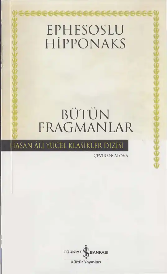 Bütün Fragmanlar — Ephesoslu Hipponaks