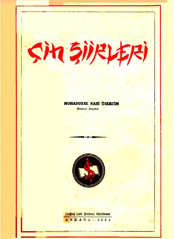 Çin Şiirleri — Muhaddere Nabi Özerdim