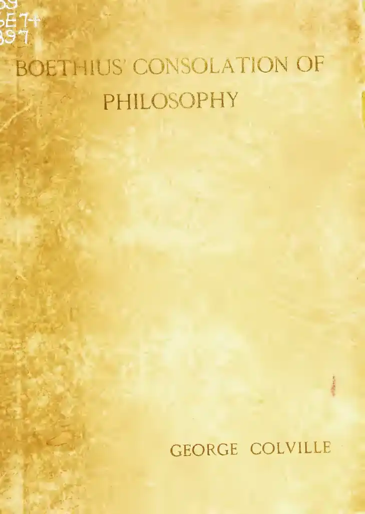Consolation of Philosophy — Boethius