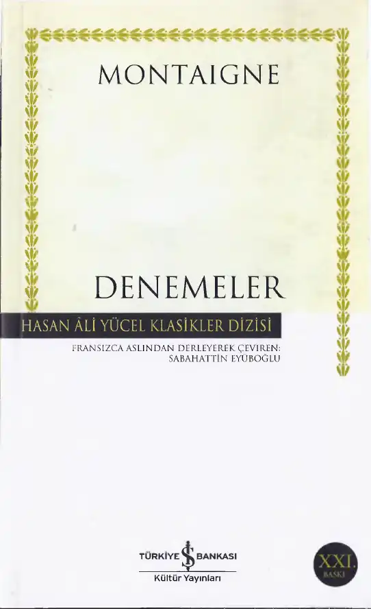 Denemeler — Montaigne