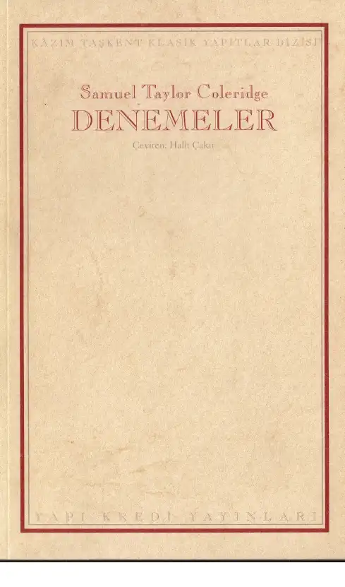 Denemeler — Samuel Taylor Coleridge