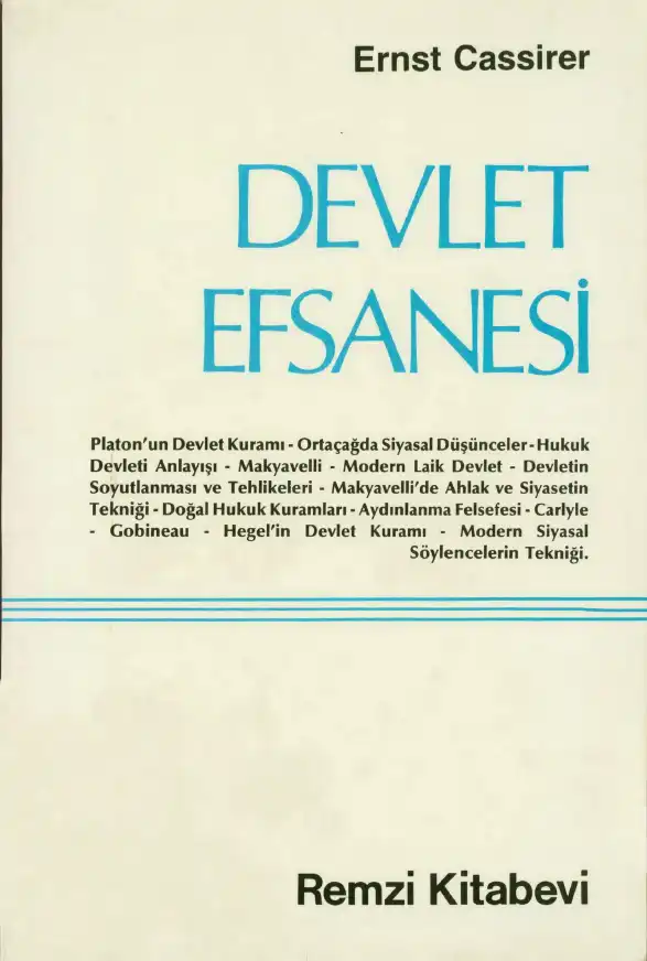 Devlet Efsanesi — Ernst Cassirer