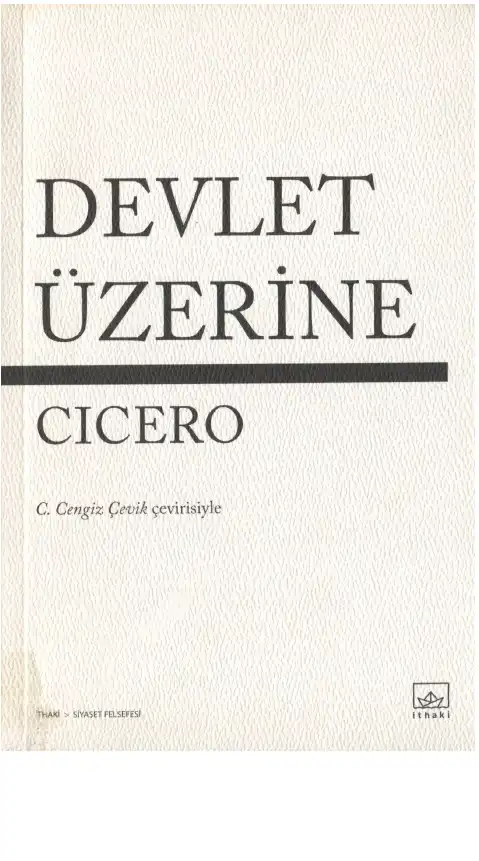 Devlet Üzerine — Cicero
