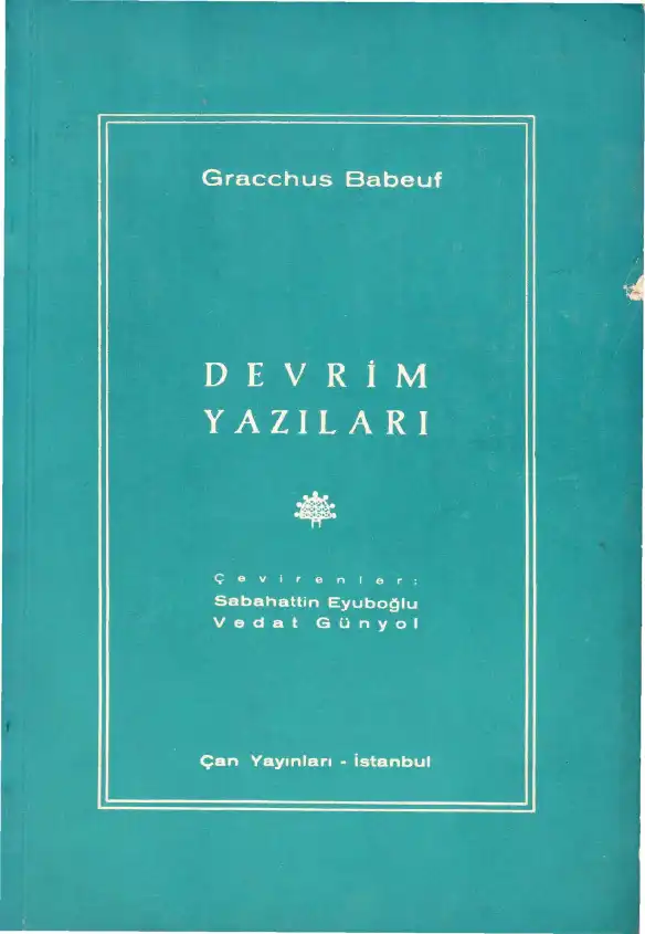 Devrim Yazıları — Gracchus Babeuf