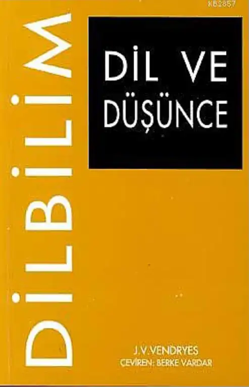 Dil ve Düşünce — J. Vendryes