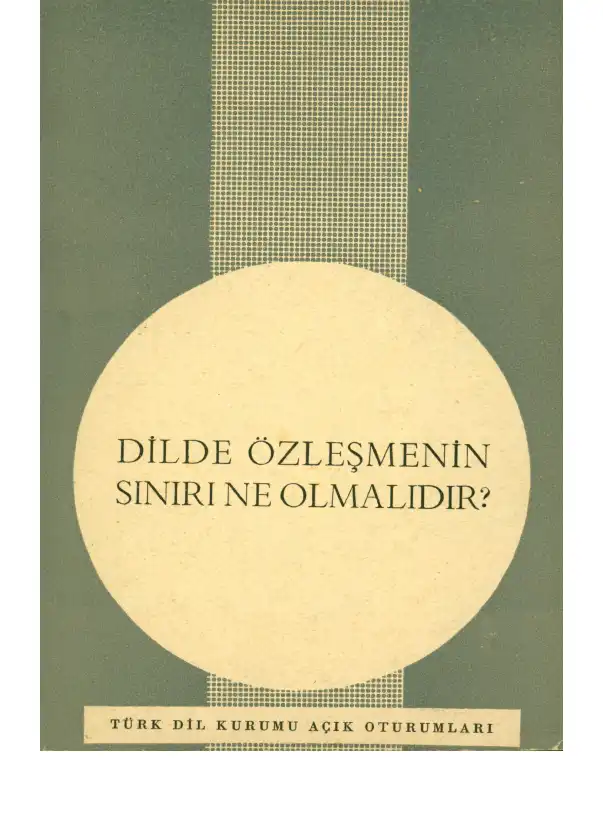 Dilde Özdeşleşmenin Sınırı Ne Olmalıdır — Bilinmiyor