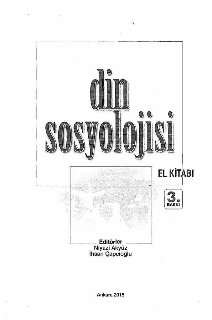 Din Sosyolojisi El Kitabı — Niyazi Akyüz, İhsan Çapcıoğlu