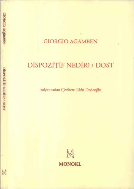 Dispozitif Nedir? / Dost — Giorgio Agamben