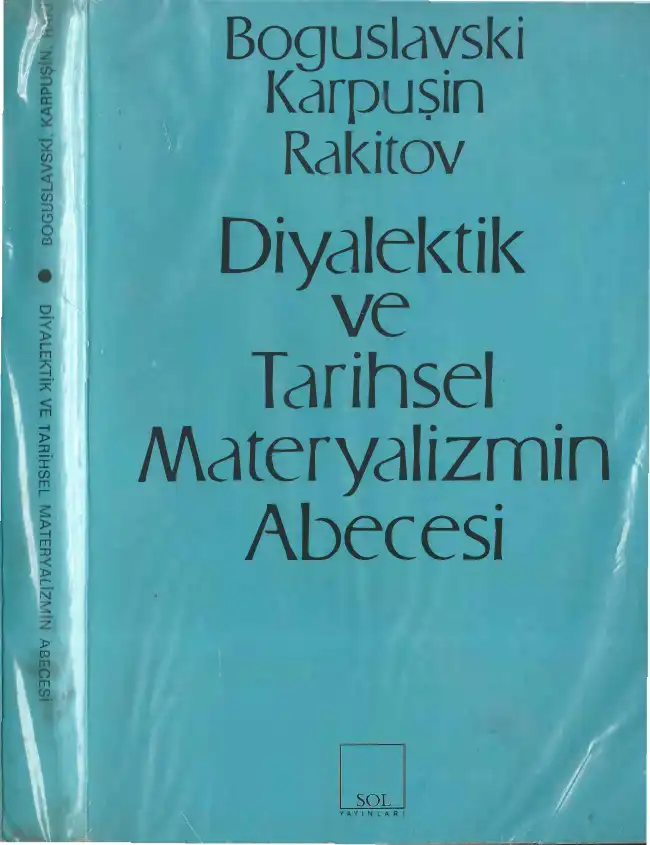 Diyalektik ve Tarihsel Materyalizmin Abecesi — Boguslavski, Karpuşin, Rakitov, Çertekin, Ezrin