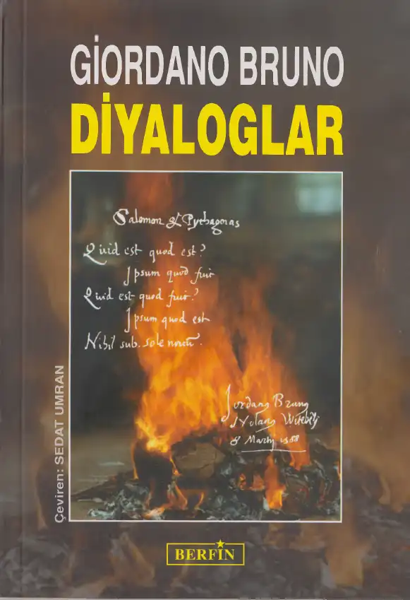 Diyaloglar — Giordano Bruno