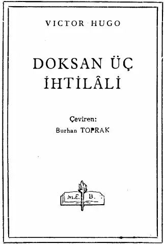 Doksan Üç İhtilali — Victor Hugo
