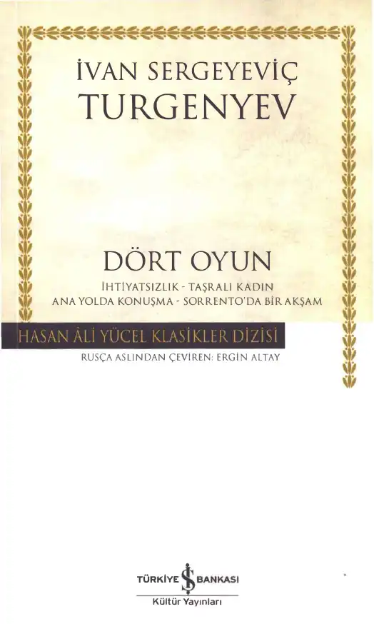 Dört Oyun — İvan Sergeyeviç Turgenyev