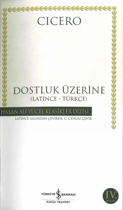 Dostluk Üzerine — Cicero