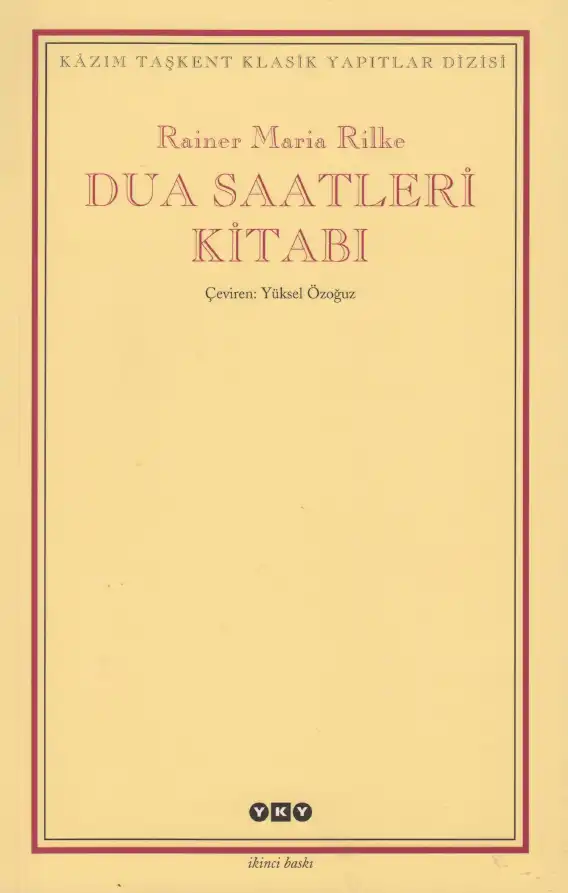 Dua Saatleri Kitabı — Rainer Maria Rilke
