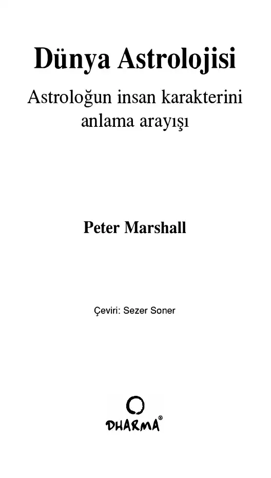 Dünya Astrolojisi — Peter Marshall