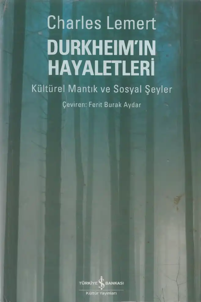Durkheim'ın Hayaletleri: Kültürel Mantık ve Sosyal Şeyler — Anthony Elliott, Charles Lemert