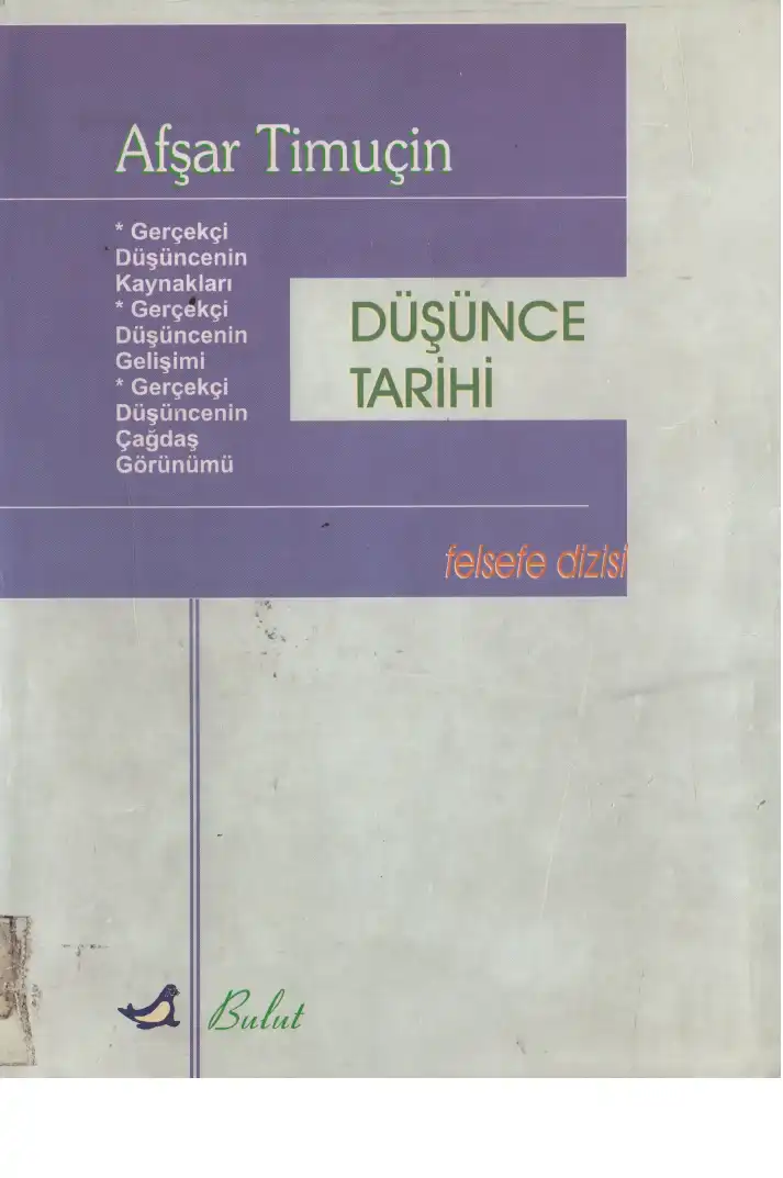 Düşünce Tarihi — Afşar Timuçin
