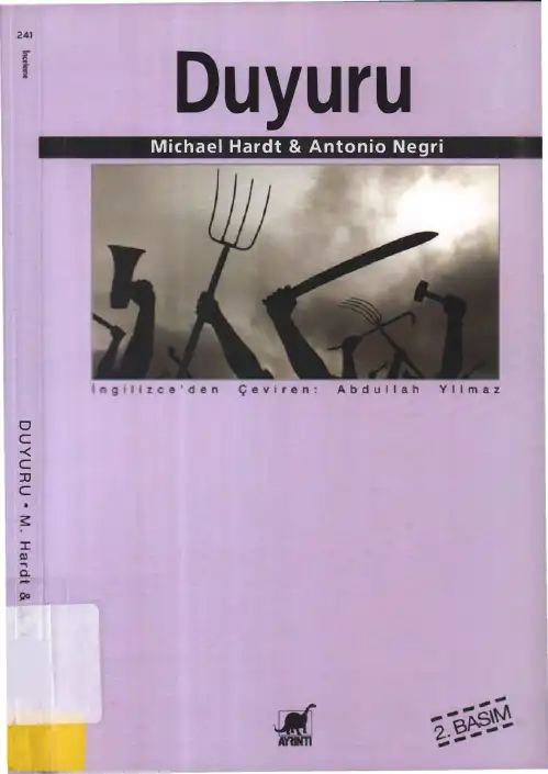 Duyuru — Michael Hardt ve Antonio Negri