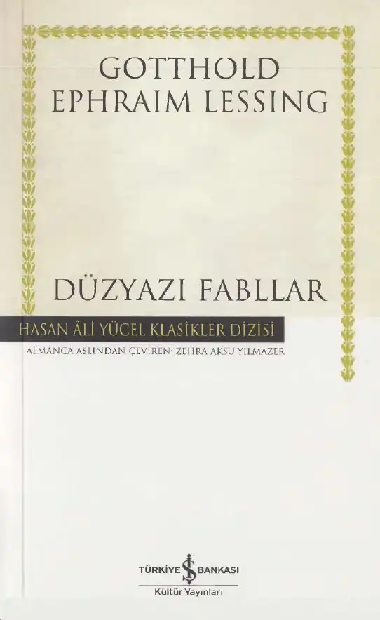 Düzyazı Fabllar — Gotthold Ephraim Lessing