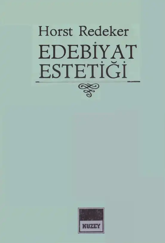 Edebiyat Estetiği — Horst Redeker