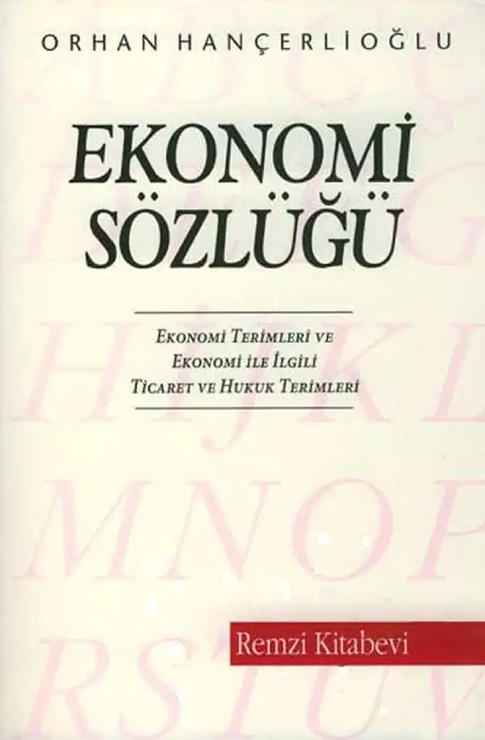 Ekonomi Sözlüğü — Orhan Hançerlioğlu